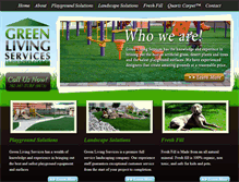 Tablet Screenshot of greenlivingservices.com